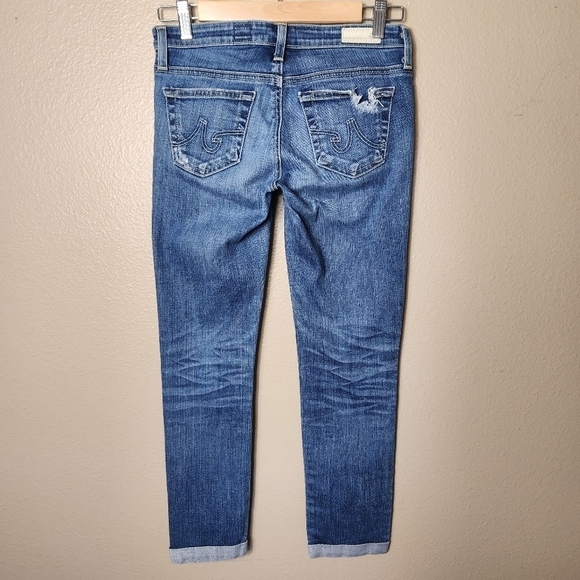 AG Adriano Goldschmied Stilt Roll-Up Cigarette Distressed Jean-Size 25 - Picture 7 of 12